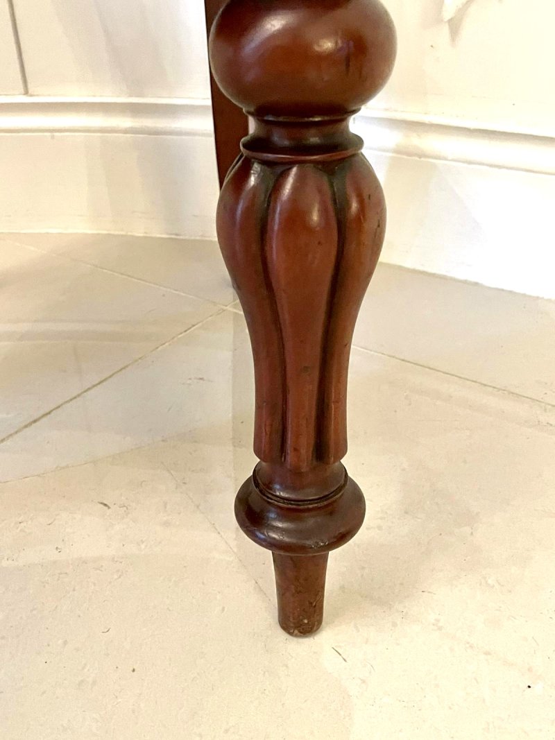 Antique Set of Six Victorian Quality Mahogany Dining Chairs - Image 13